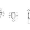 TERMURAH URINAL ROCA BANA STANDARD / URINOIR PLUS FLUSH VALVE - Image 2