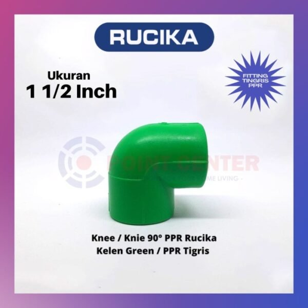TERMURAH KNEE KNIE KENI PPR 1-1/2" 1-1/2 INCH 50MM ELBOW RUCIKA TIGRIS
