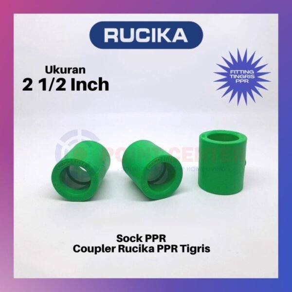 TERMURAH SOCK SOK PPR 2-1/2" 2-1/2 INCH 75MM COUPLER RUCIKA TIGRIS - Image 3