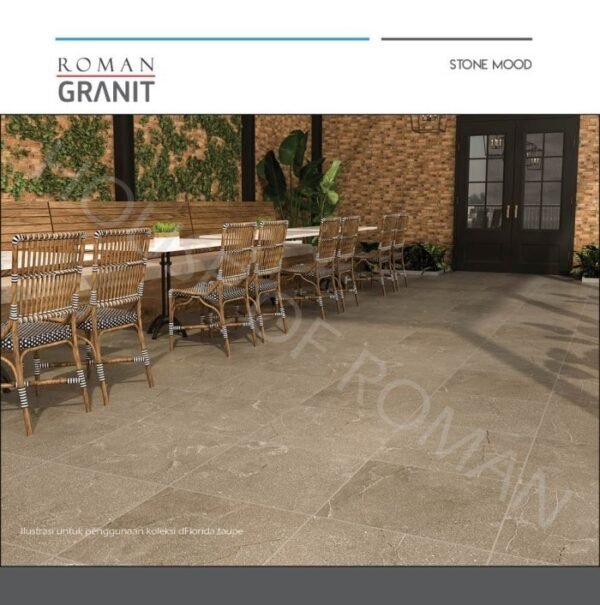 TERMURAH ROMAN GRANIT 60 X 60 GT602521R DFLORIDA TAUPE - Image 2