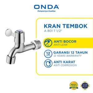 TERMURAH ONDA A 801 T Kran Air Tembok 1/2"