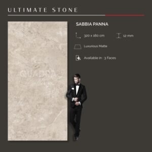 TERMURAH QUADRA GRANIT 320 X 160 BIG SIZE SABBIA PANNA