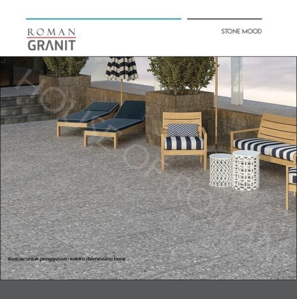 TERMURAH ROMAN GRANIT 60 X 60 GT602604R DVENEZIANA GREY - Image 2