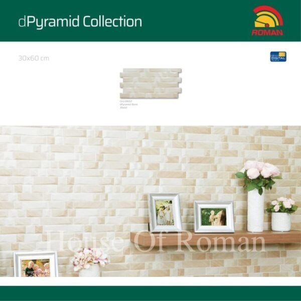 TERMURAH ROMAN INTERLOK 30 X 60 GL638057 DPYRAMID BONE GOL AS - Image 3