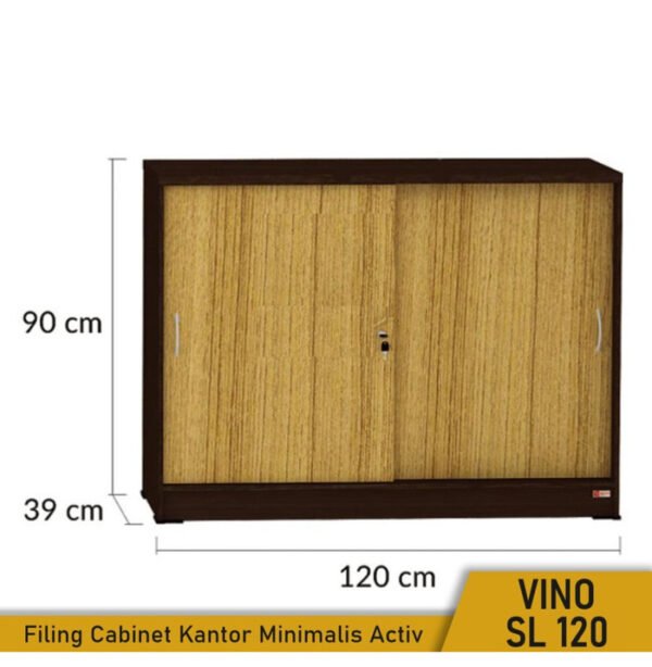 TERMURAH ACTIV FURNITURE VINO SL 120 X 90 CM KABINET SLIDING PINTU - Image 2