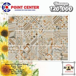 TERMURAH ROMAN KERAMIK 25 X 25 W26514 DMOMA PATTERN