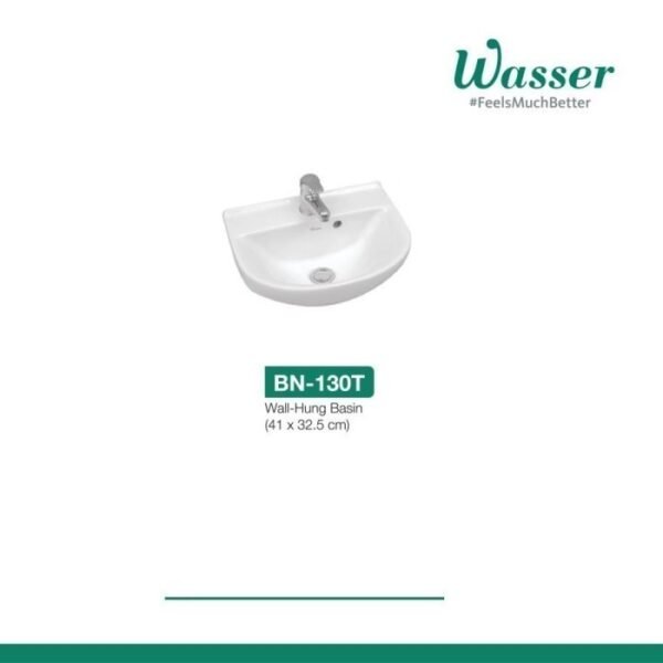 TERMURAH WASSER Wastafel Gantung BN 130 T SIZE 410 X 325 MM