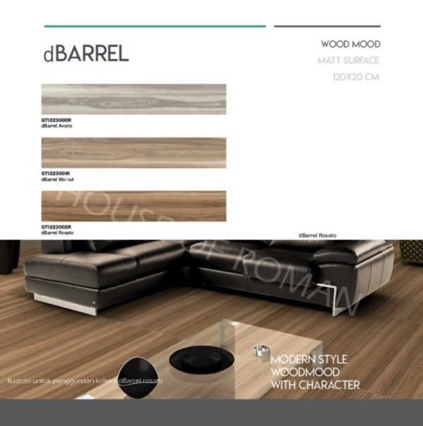 TERMURAH ROMAN GRANIT 20 X 120 GT1223002R DBARREL ROSATO - Image 4