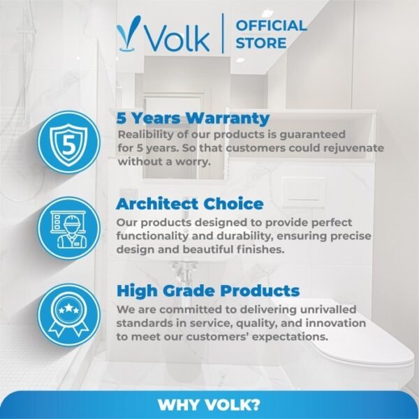 TERMURAH VOLK 664 KLOSET DUDUK TWO PIECE TOILET KAMAR MANDI MONOBLOK - Image 5