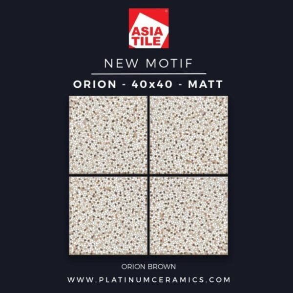 TERMURAH ASIA KERAMIK 40/40 ORION BROWN - Image 3