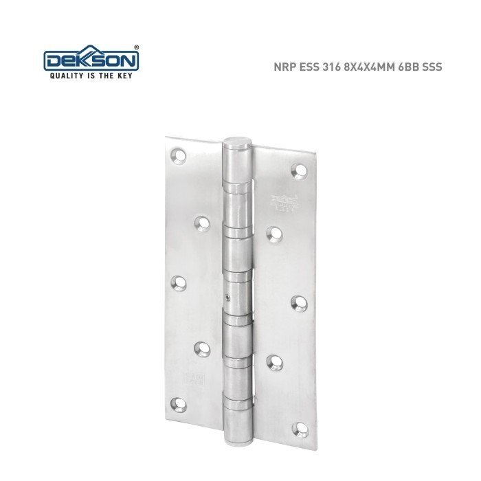 TERMURAH DEKKSON Engsel Pintu Kupu HINGE NRP ESS 316 8X4X4MM 6BB SSS - Image 2