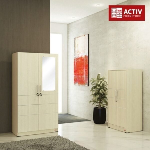 TERMURAH ACTIV FURNITURE SPIN BL 150 LEMARI CERMIN PAKAIAN ANAK - Image 3