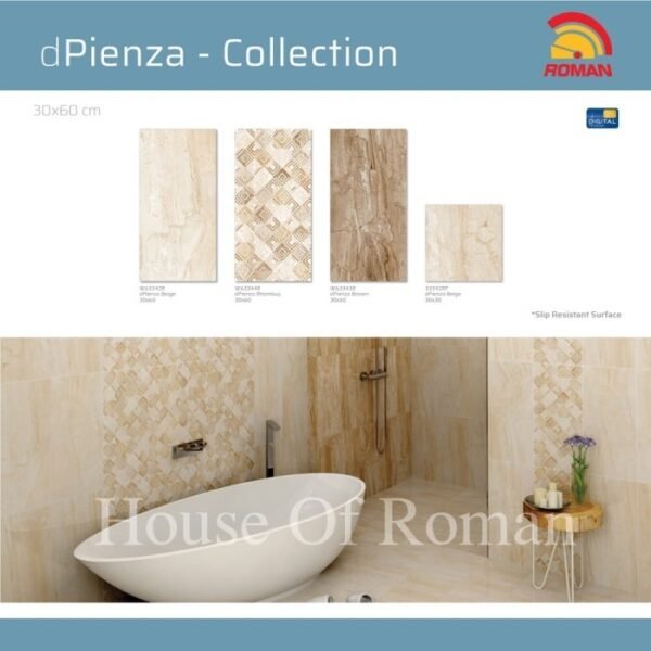 TERMURAH ROMAN KERAMIK 30 X 60 W63344R DPIENZA RHOMBUS GOL. C - Image 3