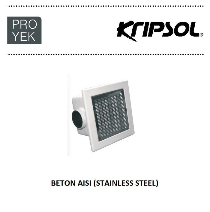 TERMURAH KRIPSOL MAINDRAIN SIG 200.B BETON AISI304 8INCH KOLAM RENANG