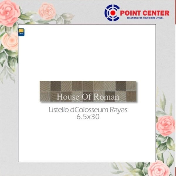 TERMURAH ROMAN LISTELLO 6,5 X 30 L30E0007 DCOLOSSEUM RAYAS GOL E