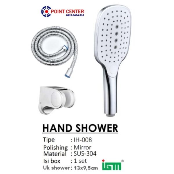 TERMURAH IGM IH-008 HAND SHOWER CHROME SELANG SUS-304