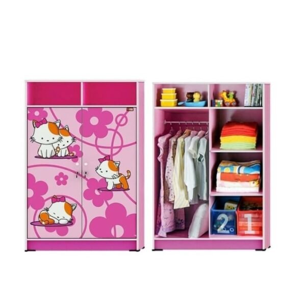 TERMURAH ACTIV FURNITURE HAPPY KITTY BL 121 LEMARI ANAK 2 PINTU - Image 2