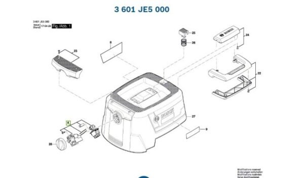 TERMURAH 1619PA7289 BOSCH SWITCH GAS 15 / SPARE PART BOSCH ORIGINAL - Image 3