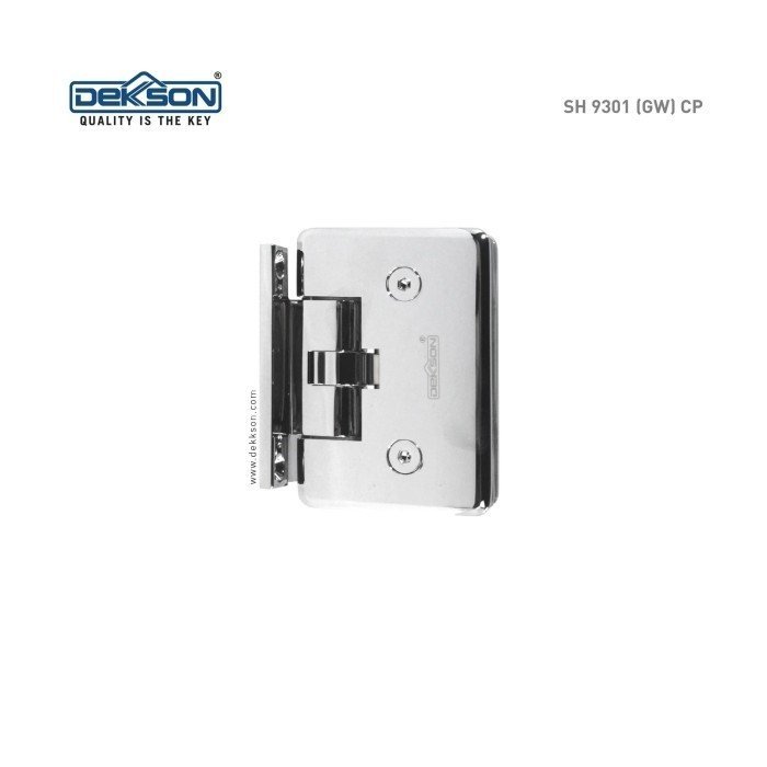 TERMURAH DEKKSON Engsel Shower Engsel Pintu Kaca HINGE 9301 (GW) CP - Image 3