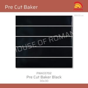 Termurah ROMAN KERAMIK Pre Cut Baker Black 30x30 PWA33702 Gol B