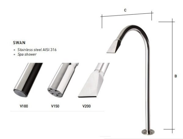 TERMURAH KRIPSOL SPA SHOWER KOLAM RENANG SWAN V100