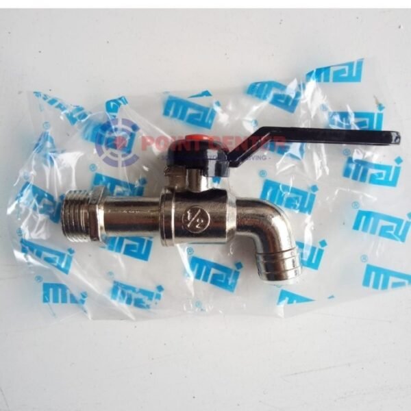 TERMURAH IGM IK 031 KRAN TEMBOK BESI BABET GAGANG HITAM PANJANG 3/4" - Image 2