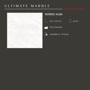 TERMURAH QUADRA GRANIT 120 X 120 BIG SIZE NORDIC ALBA