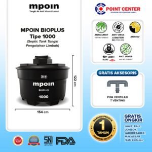TERMURAH MPOIN BIOPLUS 1000L - TANGKI SEPTIC TANK