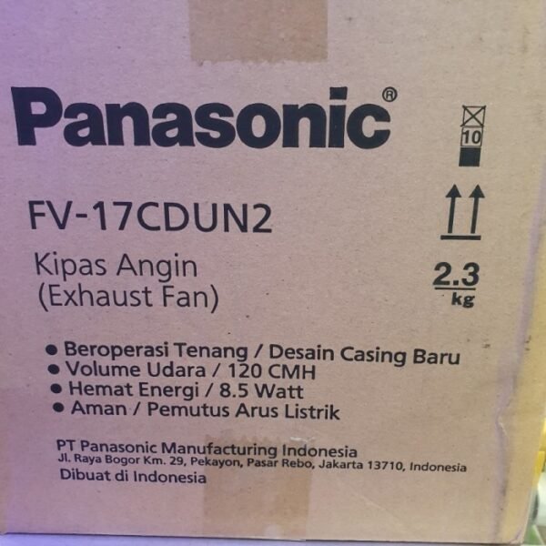 TERMURAH EXHAUST FAN PLAFON /CEROBONG SIROCCO FV-17CDUN PANASONIC - Image 3