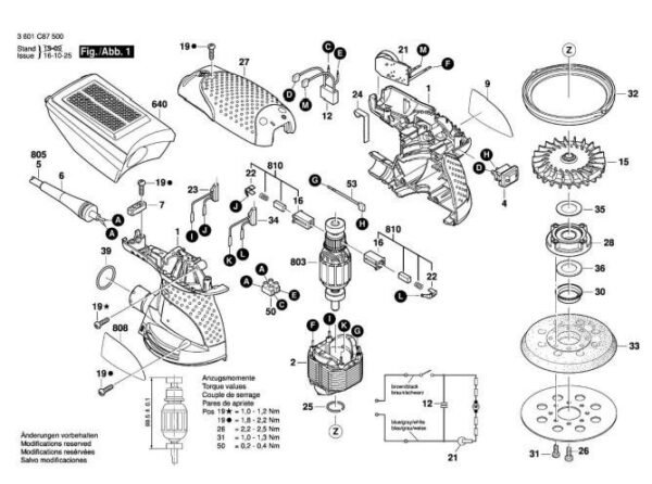 TERMURAH 2609120299 BOSCH FIELD STATOR GEX 125-1 A/GEX 125-1 AE - Image 3