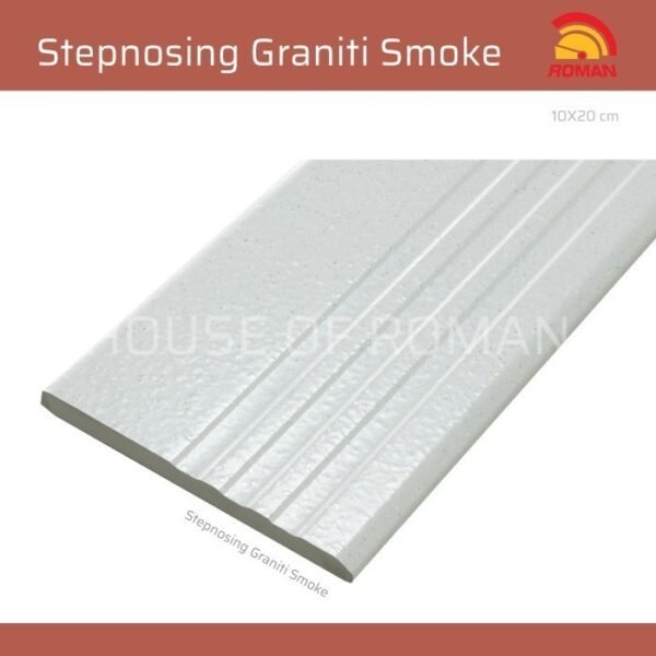 Termurah ROMAN KERAMIK Stepnosing Graniti Smoke 10x20 R1303 Gol A - Image 2