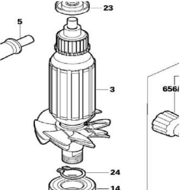 TERMURAH 1619PB3148 BOSCH ARMATURE GKF 550 / SPARE PART