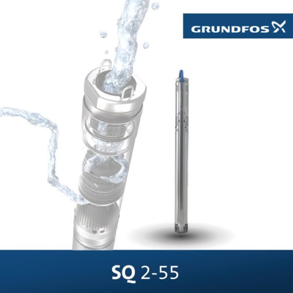 TERMURH POMPA SUBMERSIBLE GRUNDFOS 3 INCH SQ 2-55 0.75PK