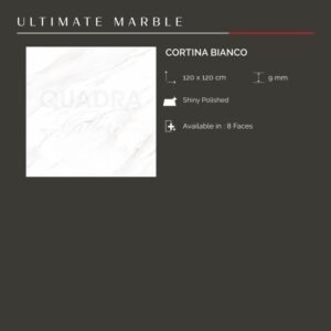 TERMURAH QUADRA GRANIT 120 X 120 BIG SIZE CORTINA BIANCO