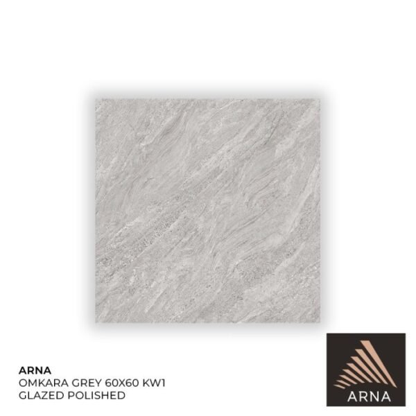 TERMURAH ARNA GRANIT 60 x 60 OMKARA GREY GLAZED POLISHED