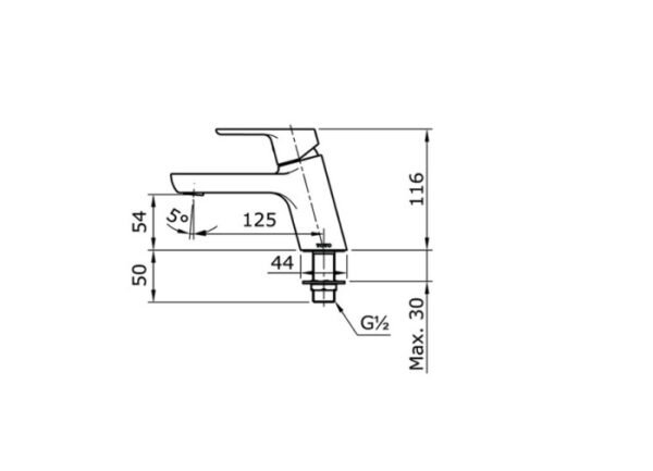 TERMURAH TOTO TX109LU KRAN WASTAFEL SINGLE LEVER LAVATORY FAUCET COLD - Image 2