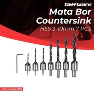TERMURAH TAFFWARE MATA BOR DRILL BIT HSS 3-10MM 7 PCS - QST-K13