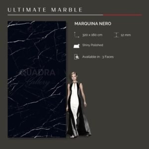 TERMURAH QUADRA GRANIT 320 X 160 BIG SIZE MARQUINA NERO