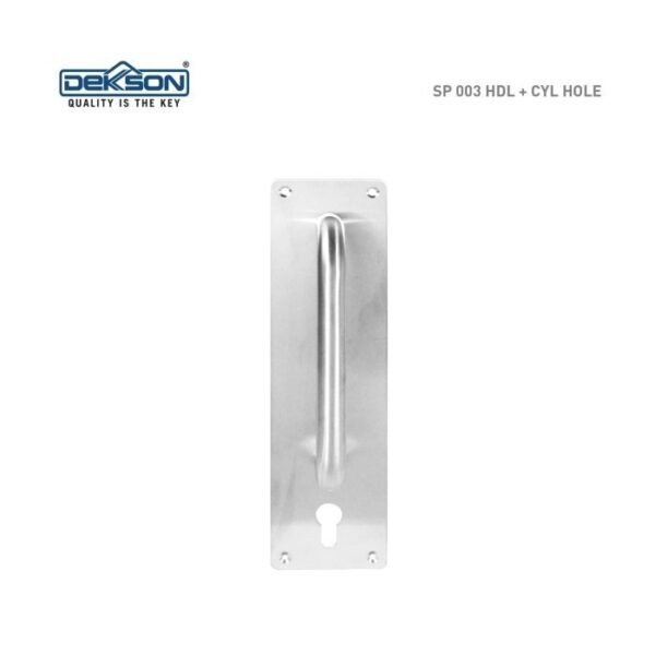 Termurah Sign Plate Dekkson SP 003 HDL+CYL HOLE SSS/ Gagang Pintu - Image 2