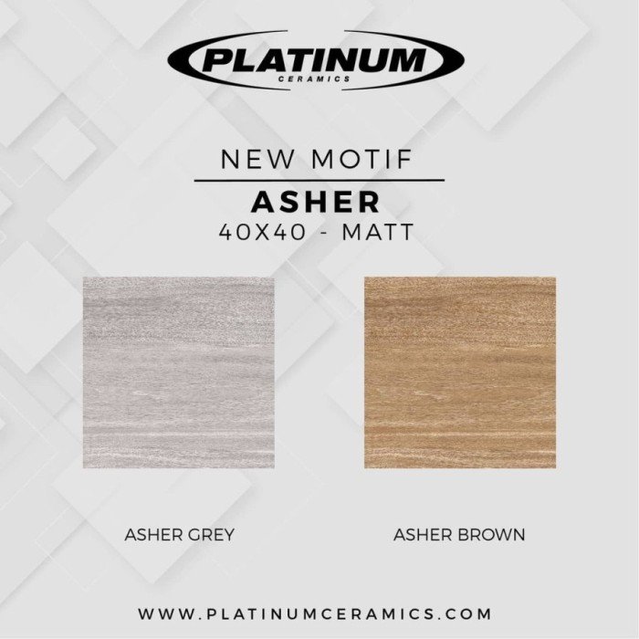 TERMURAH PLATINUM KERAMIK 40/40 ASHER GREY - Image 3