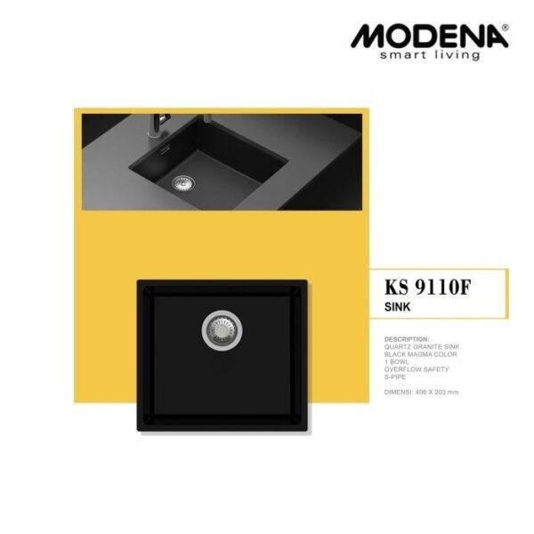 TERMURAH MODENA KS 9110F BAK CUCI PIRING / KITCHEN SINK QUARTZ GRANITE - Image 2