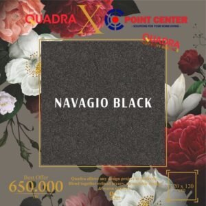 TERMURAH QUADRA GRANIT 120 X 120 BIG SIZE / BIG SLAP NAVAGIO BLACK