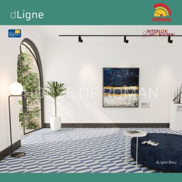TERMURAH ROMAN HEXAGONAL 34 X 39 GH348079 dLigne Bleu - Image 2