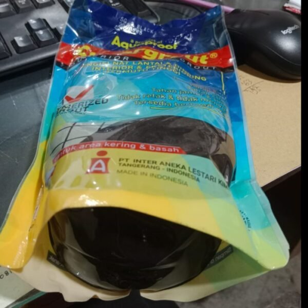 TERMURAH SUPERGROUT PENGISI NAT / SEMEN NAT KERAMIK HITAM AQUAPROOF - Image 3