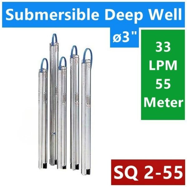 TERMURH POMPA SUBMERSIBLE GRUNDFOS 3 INCH SQ 2-55 0.75PK - Image 2