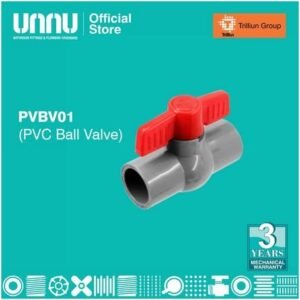 TERMURAH UNNU KRAN PVC BALL VALVE - PVBV01 3/4 INCHI