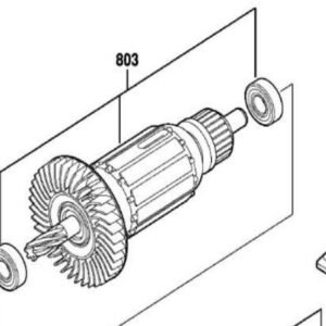TERMURAH 2604011941 BOSCH ARMATURE GSR 6-25 TE / SPARE PART BOSCH