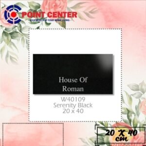 TERMURAH ROMAN KERAMIK 20 X 40 W40109 SERENITY BLACK GOL B
