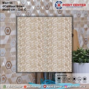 TERMURAH ROMAN KERAMIK 20 X 60 W62735 DCENTAURI BROWN