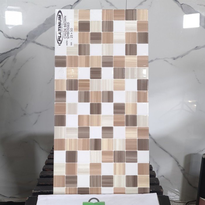 TERMURAH PLATINUM KERAMIK 25/50 CHLOE BROWN - Image 2